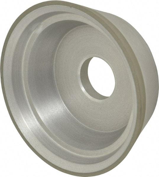 Made in USA - 5" Diam, 1-1/2" Hole Size, 1-3/4" Overall Thickness, 150 Grit, Type 11 Tool & Cutter Grinding Wheel - Very Fine Grade, Diamond - Exact Tool & Supply