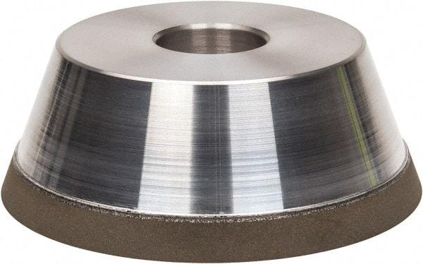 Made in USA - 5" Diam, 1-1/2" Hole Size, 1-3/4" Overall Thickness, 220 Grit, Type 11 Tool & Cutter Grinding Wheel - Very Fine Grade, Diamond - Exact Tool & Supply