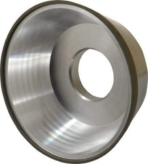 Made in USA - 3-3/4" Diam, 1-1/4" Hole Size, 1-1/2" Overall Thickness, 150 Grit, Type 11 Tool & Cutter Grinding Wheel - Very Fine Grade, CBN - Exact Tool & Supply