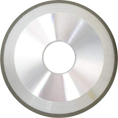 Made in USA - 5" Diam, 1-1/4" Hole Size, 1-3/4" Overall Thickness, 150 Grit, Type 11 Tool & Cutter Grinding Wheel - Very Fine Grade, CBN - Exact Tool & Supply