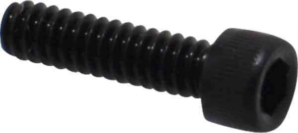 Value Collection - #4-40 UNC Hex Socket Drive, Socket Cap Screw - Alloy Steel, Black Oxide Finish, Fully Threaded, 7/16" Length Under Head - Exact Tool & Supply