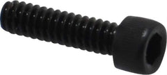Value Collection - #4-40 UNC Hex Socket Drive, Socket Cap Screw - Alloy Steel, Black Oxide Finish, Fully Threaded, 7/16" Length Under Head - Exact Tool & Supply