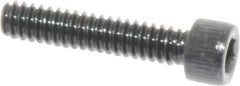 Value Collection - #4-40 UNC Hex Socket Drive, Socket Cap Screw - Alloy Steel, Black Oxide Finish, Fully Threaded, 9/16" Length Under Head - Exact Tool & Supply