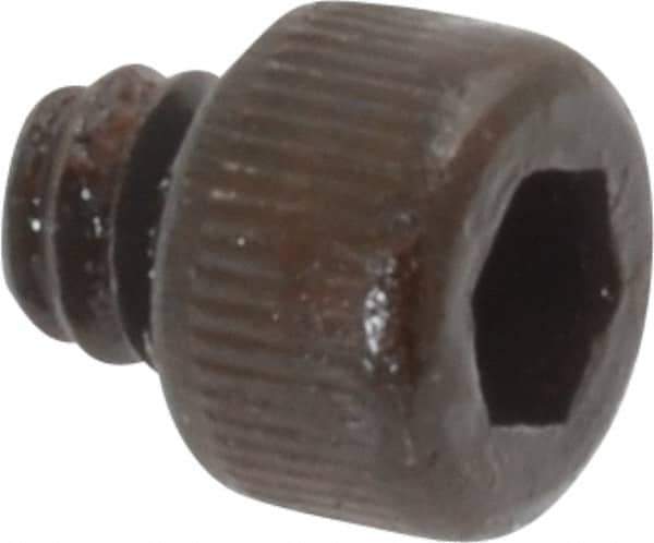 Value Collection - #6-32 UNC Hex Socket Drive, Socket Cap Screw - Alloy Steel, Black Oxide Finish, Fully Threaded, 1/8" Length Under Head - Exact Tool & Supply