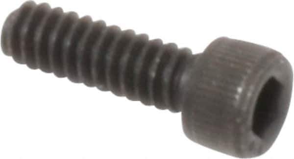 Value Collection - #6-32 UNC Hex Socket Drive, Socket Cap Screw - Alloy Steel, Black Oxide Finish, Fully Threaded, 7/16" Length Under Head - Exact Tool & Supply