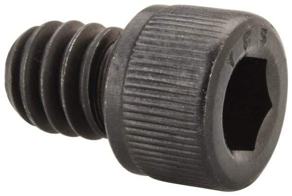 Value Collection - 1/4-20 UNC Hex Socket Drive, Socket Cap Screw - Alloy Steel, Black Oxide Finish, Fully Threaded, 5/16" Length Under Head - Exact Tool & Supply