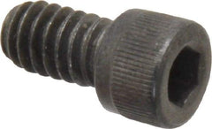 Value Collection - 1/4-20 UNC Hex Socket Drive, Socket Cap Screw - Alloy Steel, Black Oxide Finish, Fully Threaded, 7/16" Length Under Head - Exact Tool & Supply