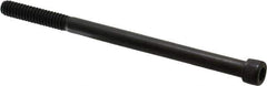Value Collection - 1/4-20 UNC Hex Socket Drive, Socket Cap Screw - Alloy Steel, Black Oxide Finish, Partially Threaded, 4" Length Under Head - Exact Tool & Supply