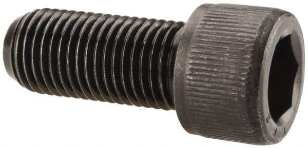Value Collection - 3/8-24 UNF Hex Socket Drive, Socket Cap Screw - Alloy Steel, Black Oxide Finish, Fully Threaded, 7/8" Length Under Head - Exact Tool & Supply