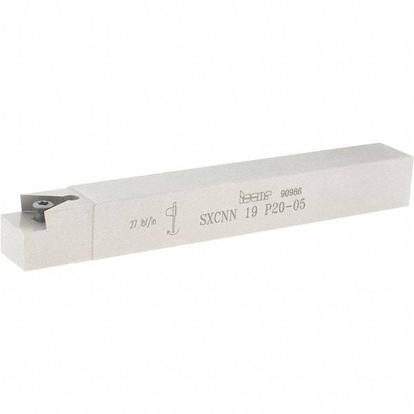 Iscar - External, SXCN, 90° Lead Angle, XNUW 2006 Compatible, Indexable Profiling Toolholder - 3/4 Inch Shank Height, 3/4 Inch Shank Width, 6 Inch Overall Length, Steel - Exact Tool & Supply