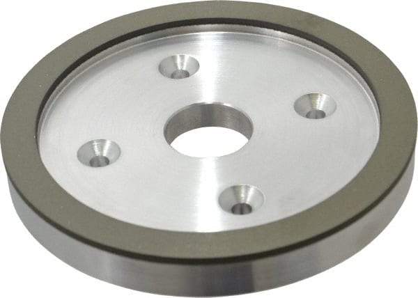 Made in USA - 6" Diam, 1-1/4" Hole Size, 3/4" Overall Thickness, 150 Grit, Type 6 Tool & Cutter Grinding Wheel - Very Fine Grade, Diamond - Exact Tool & Supply