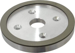 Made in USA - 6" Diam, 1-1/4" Hole Size, 3/4" Overall Thickness, 150 Grit, Type 6 Tool & Cutter Grinding Wheel - Very Fine Grade, Diamond - Exact Tool & Supply