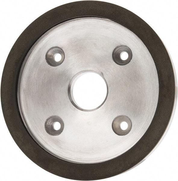 Made in USA - 6" Diam, 1-1/4" Hole Size, 3/4" Overall Thickness, 220 Grit, Type 6 Tool & Cutter Grinding Wheel - Very Fine Grade, Diamond - Exact Tool & Supply