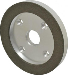 Made in USA - 6" Diam, 1-1/4" Hole Size, 3/4" Overall Thickness, 100 Grit, Type 6 Tool & Cutter Grinding Wheel - Fine Grade, Diamond - Exact Tool & Supply