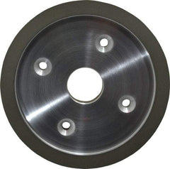 Made in USA - 6" Diam, 1-1/4" Hole Size, 3/4" Overall Thickness, 150 Grit, Type 6 Tool & Cutter Grinding Wheel - Very Fine Grade, Diamond - Exact Tool & Supply