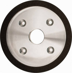 Made in USA - 6" Diam, 1-1/4" Hole Size, 3/4" Overall Thickness, 100 Grit, Type 6 Tool & Cutter Grinding Wheel - Fine Grade, Diamond - Exact Tool & Supply