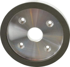 Made in USA - 6" Diam, 1-1/4" Hole Size, 3/4" Overall Thickness, 150 Grit, Type 6 Tool & Cutter Grinding Wheel - Very Fine Grade, Diamond - Exact Tool & Supply