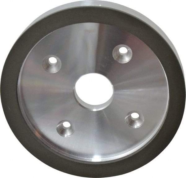Made in USA - 6" Diam, 1-1/4" Hole Size, 3/4" Overall Thickness, 220 Grit, Type 6 Tool & Cutter Grinding Wheel - Very Fine Grade, Diamond - Exact Tool & Supply
