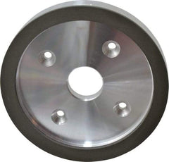 Made in USA - 6" Diam, 1-1/4" Hole Size, 3/4" Overall Thickness, 220 Grit, Type 6 Tool & Cutter Grinding Wheel - Very Fine Grade, Diamond - Exact Tool & Supply