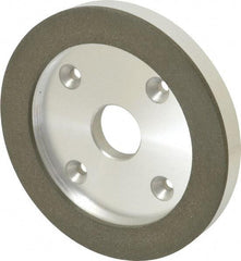 Made in USA - 6" Diam, 1-1/4" Hole Size, 3/4" Overall Thickness, 100 Grit, Type 6 Tool & Cutter Grinding Wheel - Fine Grade, Diamond - Exact Tool & Supply