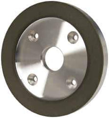 Made in USA - 6" Diam, 1-1/4" Hole Size, 3/4" Overall Thickness, 150 Grit, Type 6 Tool & Cutter Grinding Wheel - Very Fine Grade, Diamond - Exact Tool & Supply
