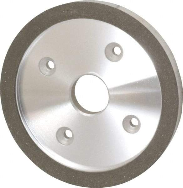 Made in USA - 6" Diam, 1-1/4" Hole Size, 3/4" Overall Thickness, 100 Grit, Type 6 Tool & Cutter Grinding Wheel - Fine Grade, Diamond - Exact Tool & Supply