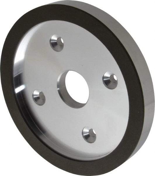 Made in USA - 6" Diam, 1-1/4" Hole Size, 3/4" Overall Thickness, 150 Grit, Type 6 Tool & Cutter Grinding Wheel - Very Fine Grade, Diamond - Exact Tool & Supply