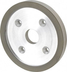 Made in USA - 6" Diam, 1-1/4" Hole Size, 3/4" Overall Thickness, 220 Grit, Type 6 Tool & Cutter Grinding Wheel - Very Fine Grade, Diamond - Exact Tool & Supply