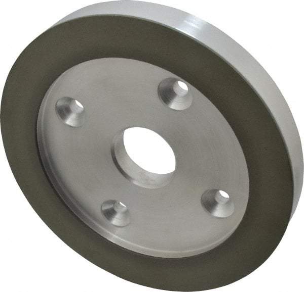 Made in USA - 6" Diam, 1-1/4" Hole Size, 3/4" Overall Thickness, 100 Grit, Type 6 Tool & Cutter Grinding Wheel - Fine Grade, Diamond - Exact Tool & Supply