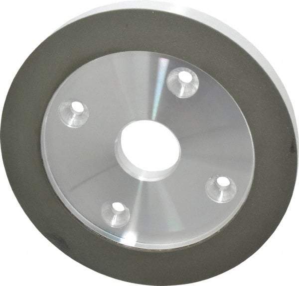 Made in USA - 6" Diam, 1-1/4" Hole Size, 3/4" Overall Thickness, 220 Grit, Type 6 Tool & Cutter Grinding Wheel - Very Fine Grade, Diamond - Exact Tool & Supply