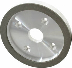 Made in USA - 6" Diam, 1-1/4" Hole Size, 3/4" Overall Thickness, 100 Grit, Type 6 Tool & Cutter Grinding Wheel - Fine Grade, Diamond - Exact Tool & Supply