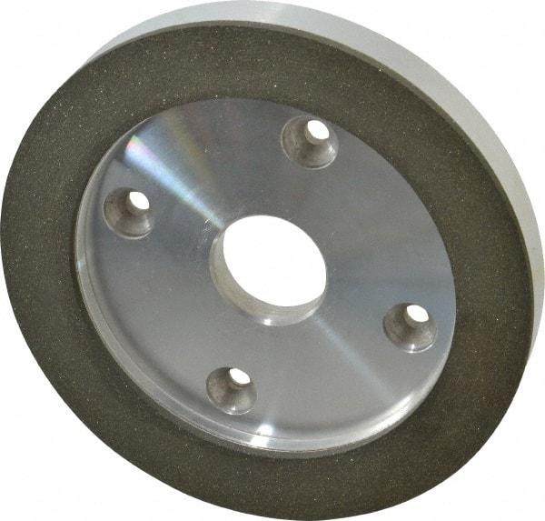 Made in USA - 6" Diam, 1-1/4" Hole Size, 3/4" Overall Thickness, 100 Grit, Type 6 Tool & Cutter Grinding Wheel - Fine Grade, Diamond - Exact Tool & Supply
