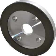 Made in USA - 6" Diam, 1-1/4" Hole Size, 3/4" Overall Thickness, 150 Grit, Type 6 Tool & Cutter Grinding Wheel - Very Fine Grade, Diamond - Exact Tool & Supply