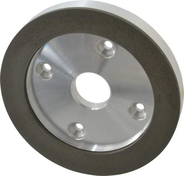 Made in USA - 6" Diam, 1-1/4" Hole Size, 3/4" Overall Thickness, 220 Grit, Type 6 Tool & Cutter Grinding Wheel - Very Fine Grade, Diamond - Exact Tool & Supply