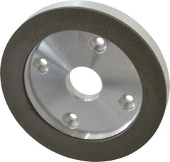 Made in USA - 6" Diam, 1-1/4" Hole Size, 3/4" Overall Thickness, 220 Grit, Type 6 Tool & Cutter Grinding Wheel - Very Fine Grade, Diamond - Exact Tool & Supply