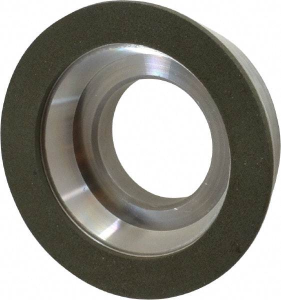 Made in USA - 3" Diam, 1-1/4" Hole Size, 7/8" Overall Thickness, 150 Grit, Type 11 Tool & Cutter Grinding Wheel - Very Fine Grade, Diamond - Exact Tool & Supply