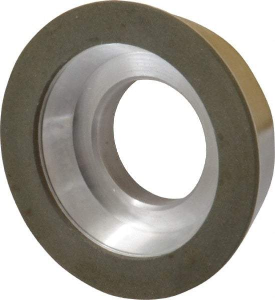 Made in USA - 3" Diam, 1-1/4" Hole Size, 7/8" Overall Thickness, 200 Grit, Type 11 Tool & Cutter Grinding Wheel - Very Fine Grade, Diamond - Exact Tool & Supply