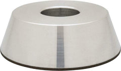 Made in USA - 4" Diam, 1-1/4" Hole Size, 1-1/4" Overall Thickness, 100 Grit, Type 11 Tool & Cutter Grinding Wheel - Fine Grade, Diamond - Exact Tool & Supply