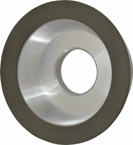 Made in USA - 4" Diam, 1-1/4" Hole Size, 1-1/4" Overall Thickness, 150 Grit, Type 11 Tool & Cutter Grinding Wheel - Very Fine Grade, Diamond - Exact Tool & Supply