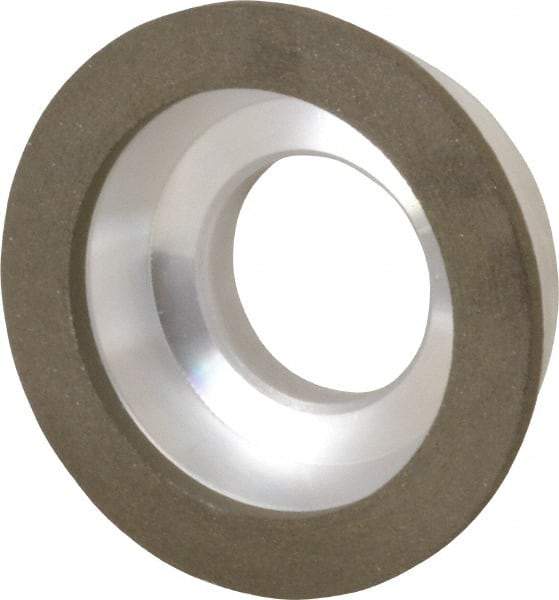 Made in USA - 3" Diam, 1-1/4" Hole Size, 7/8" Overall Thickness, 100 Grit, Type 11 Tool & Cutter Grinding Wheel - Fine Grade, Diamond - Exact Tool & Supply