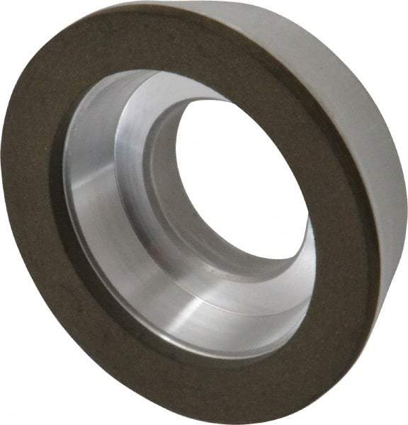Made in USA - 3" Diam, 1-1/4" Hole Size, 7/8" Overall Thickness, 220 Grit, Type 11 Tool & Cutter Grinding Wheel - Very Fine Grade, Diamond - Exact Tool & Supply