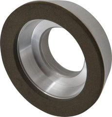 Made in USA - 3" Diam, 1-1/4" Hole Size, 7/8" Overall Thickness, 220 Grit, Type 11 Tool & Cutter Grinding Wheel - Very Fine Grade, Diamond - Exact Tool & Supply
