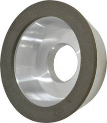 Made in USA - 4" Diam, 1-1/4" Hole Size, 1-1/4" Overall Thickness, 150 Grit, Type 11 Tool & Cutter Grinding Wheel - Very Fine Grade, Diamond - Exact Tool & Supply