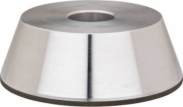 Made in USA - 5" Diam, 1-1/4" Hole Size, 1-3/4" Overall Thickness, 105 Grit, Type 11 Tool & Cutter Grinding Wheel - Fine Grade, Diamond - Exact Tool & Supply