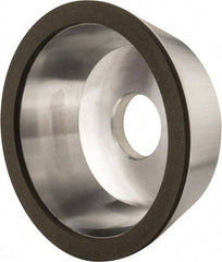 Made in USA - 5" Diam, 1-1/4" Hole Size, 1-3/4" Overall Thickness, 150 Grit, Type 11 Tool & Cutter Grinding Wheel - Very Fine Grade, Diamond - Exact Tool & Supply