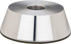 Made in USA - 5" Diam, 1-1/4" Hole Size, 1-3/4" Overall Thickness, 220 Grit, Type 11 Tool & Cutter Grinding Wheel - Very Fine Grade, Diamond - Exact Tool & Supply
