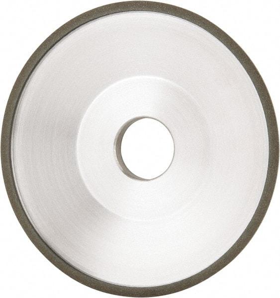 Made in USA - 6" Diam, 1-1/4" Hole Size, 1" Overall Thickness, 100 Grit, Type 12 Tool & Cutter Grinding Wheel - Fine Grade, Diamond - Exact Tool & Supply