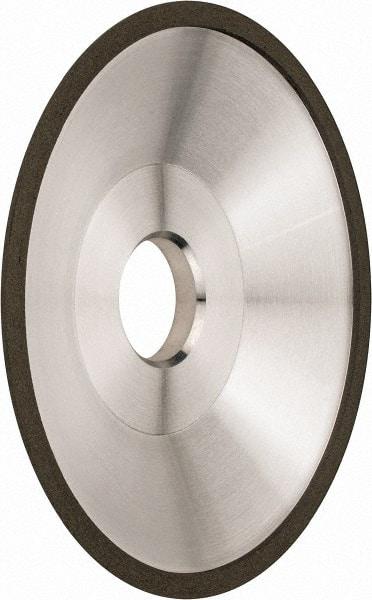 Made in USA - 6" Diam, 1-1/4" Hole Size, 1" Overall Thickness, 220 Grit, Type 12 Tool & Cutter Grinding Wheel - Very Fine Grade, Diamond - Exact Tool & Supply