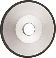 Made in USA - 6" Diam, 1-1/4" Hole Size, 1" Overall Thickness, 150 Grit, Type 12 Tool & Cutter Grinding Wheel - Very Fine Grade, Diamond - Exact Tool & Supply