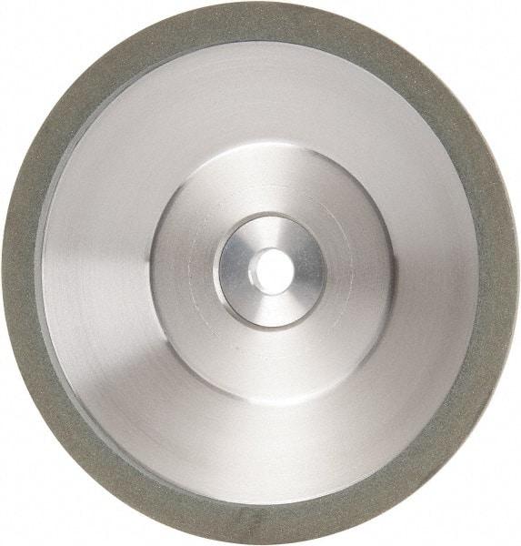 Made in USA - 6" Diam, 1-1/4" Hole Size, 1" Overall Thickness, 100 Grit, Type 12 Tool & Cutter Grinding Wheel - Fine Grade, Diamond - Exact Tool & Supply